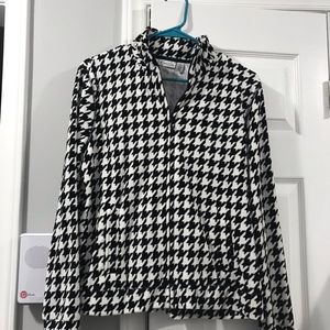 Black and white fleece size PS